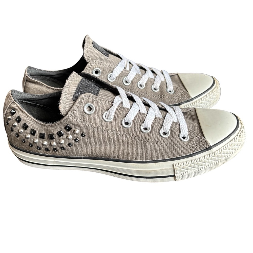 Converse All Star Gray Studded Sneakers size 9